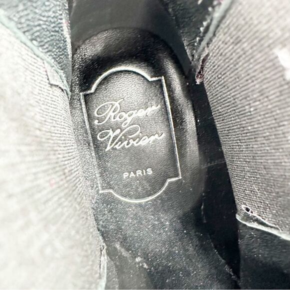 Roger Vivier Fuchsia Pyramide‎ Velvet Chelsea Boot Sz EU 34 US Sz 4 UK 2 - Picture 7 of 12